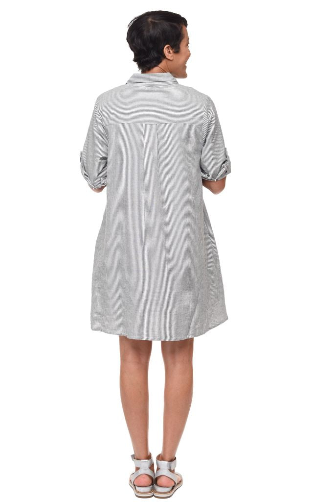 FINAL SALE CV1174 Claudia Dress in Ticking*