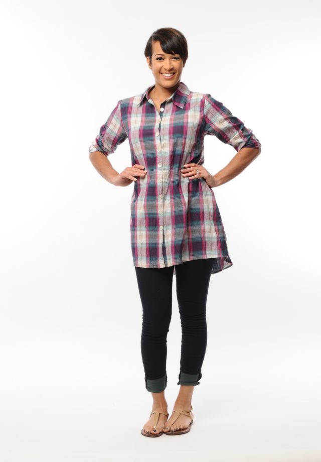 FINAL SALE CV31 Petulia in Duncan Plaid*