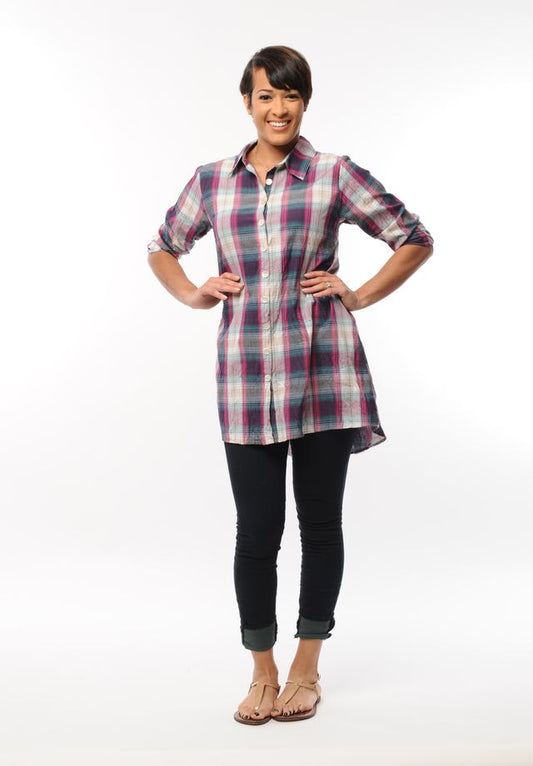 FINAL SALE CV31 Petulia in Duncan Plaid*