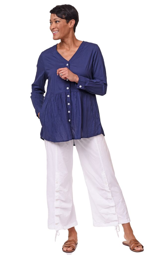 CV1150 Rosalinda Top in Navy*