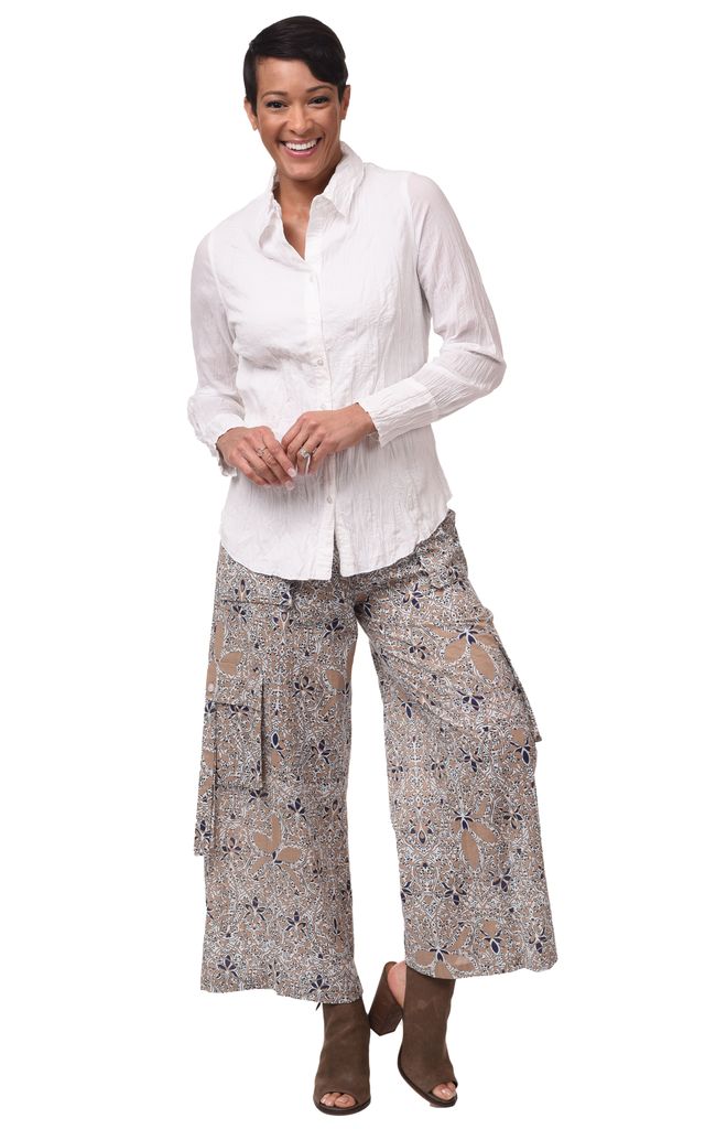 CV1087 Gretchen Button Down in White*
