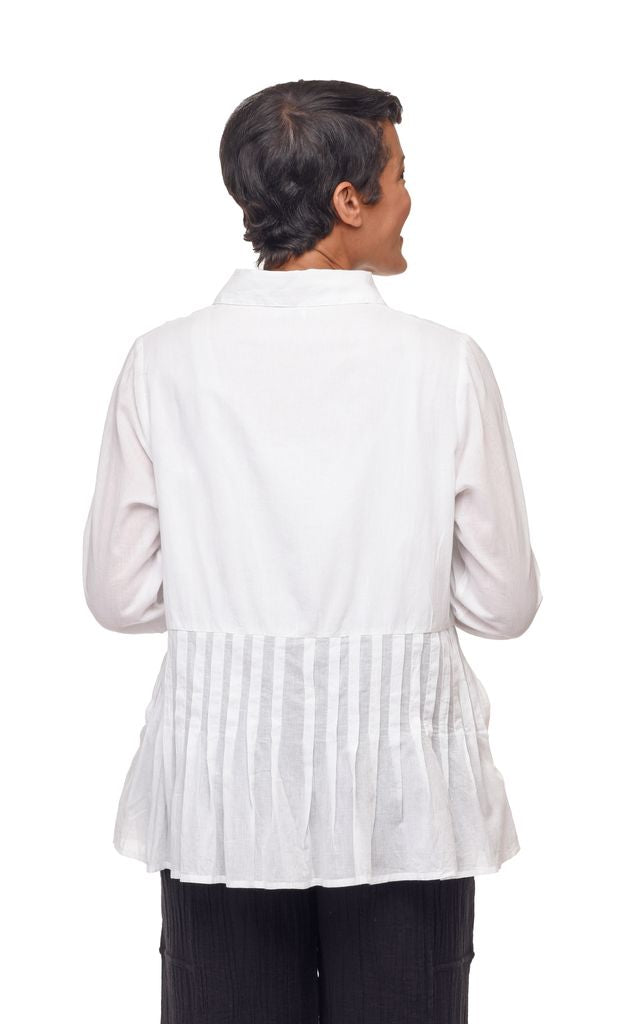 FINAL SALE CV1158 Gala Blouse in White*