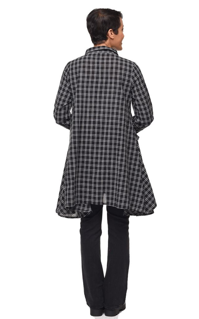 CV537 Demi Button Down Top in Bowery