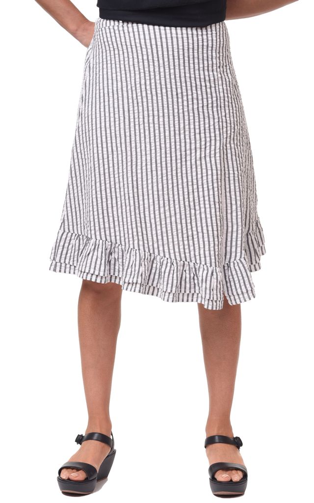 FINAL SALE CV1171 Belmont Skirt in Murphy Seersucker Stripe*