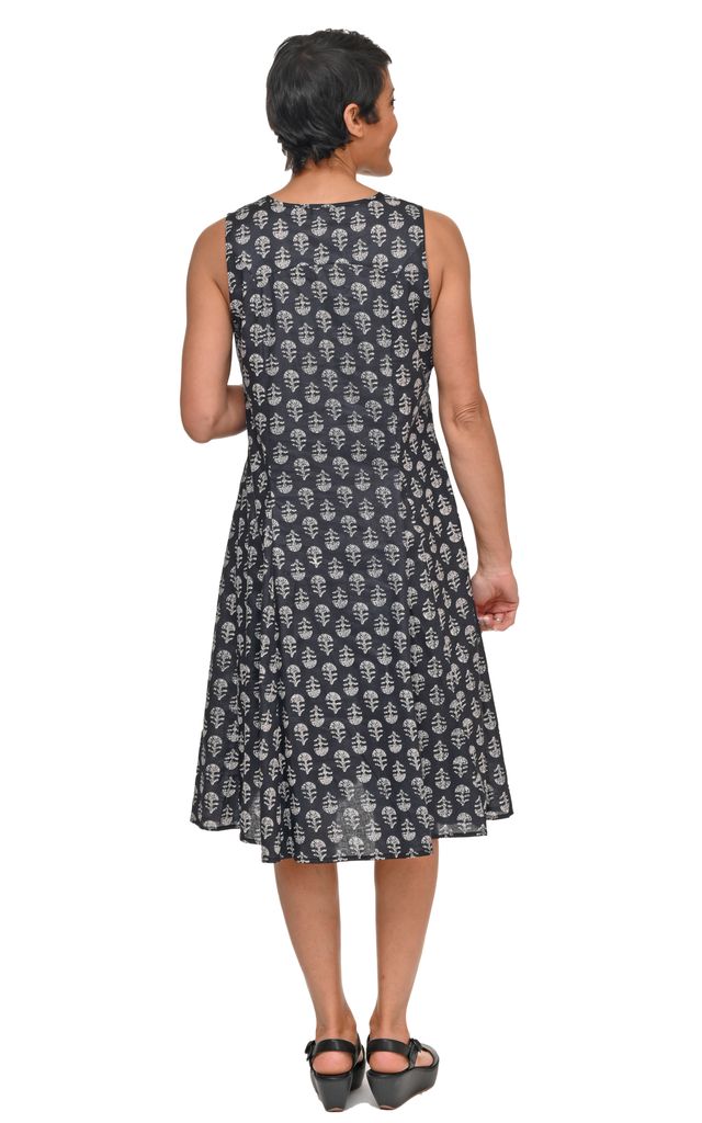 CV656 Poppie Dress in Black Tree*