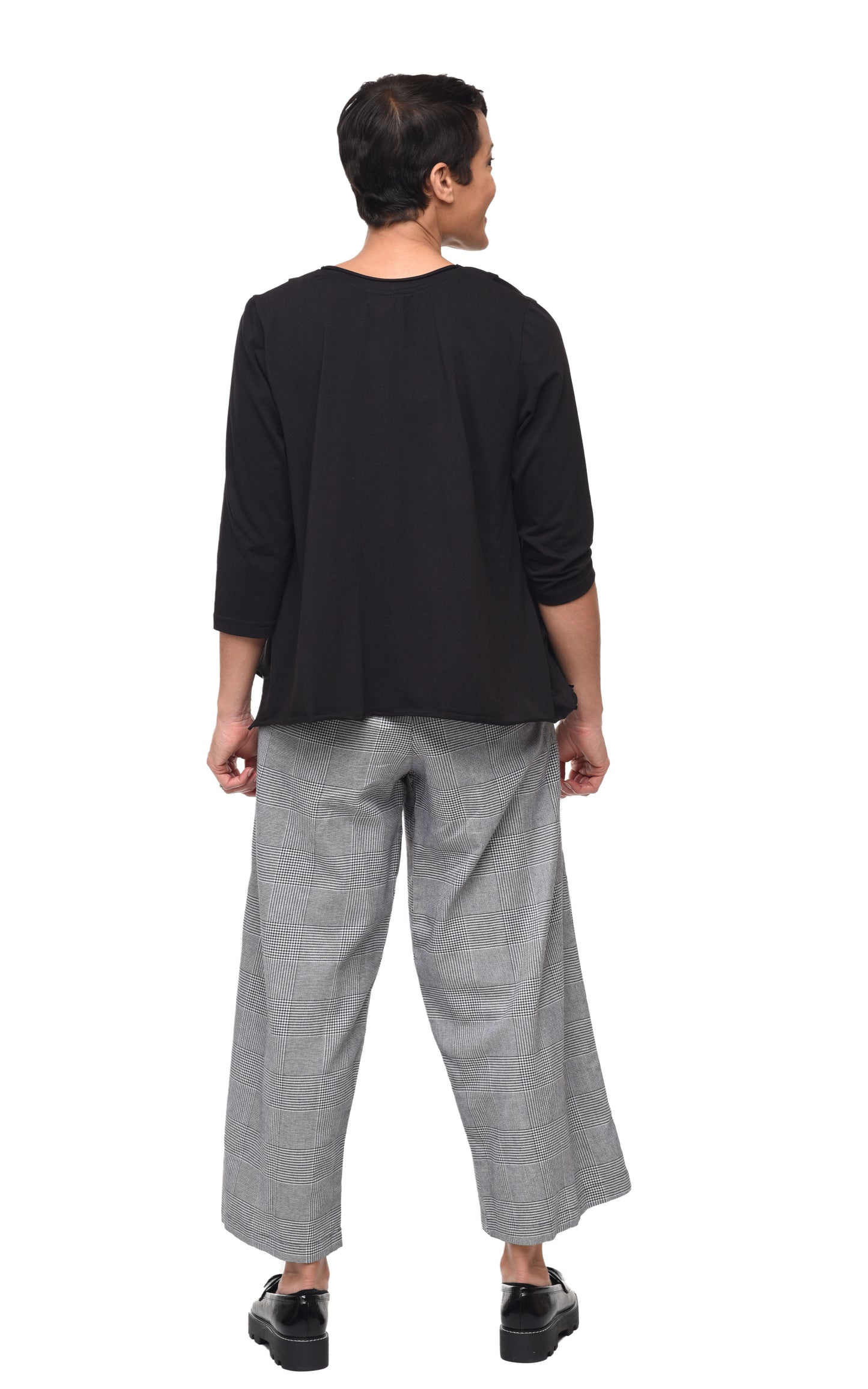SDC126 Portia Pant in Black White Avalon*