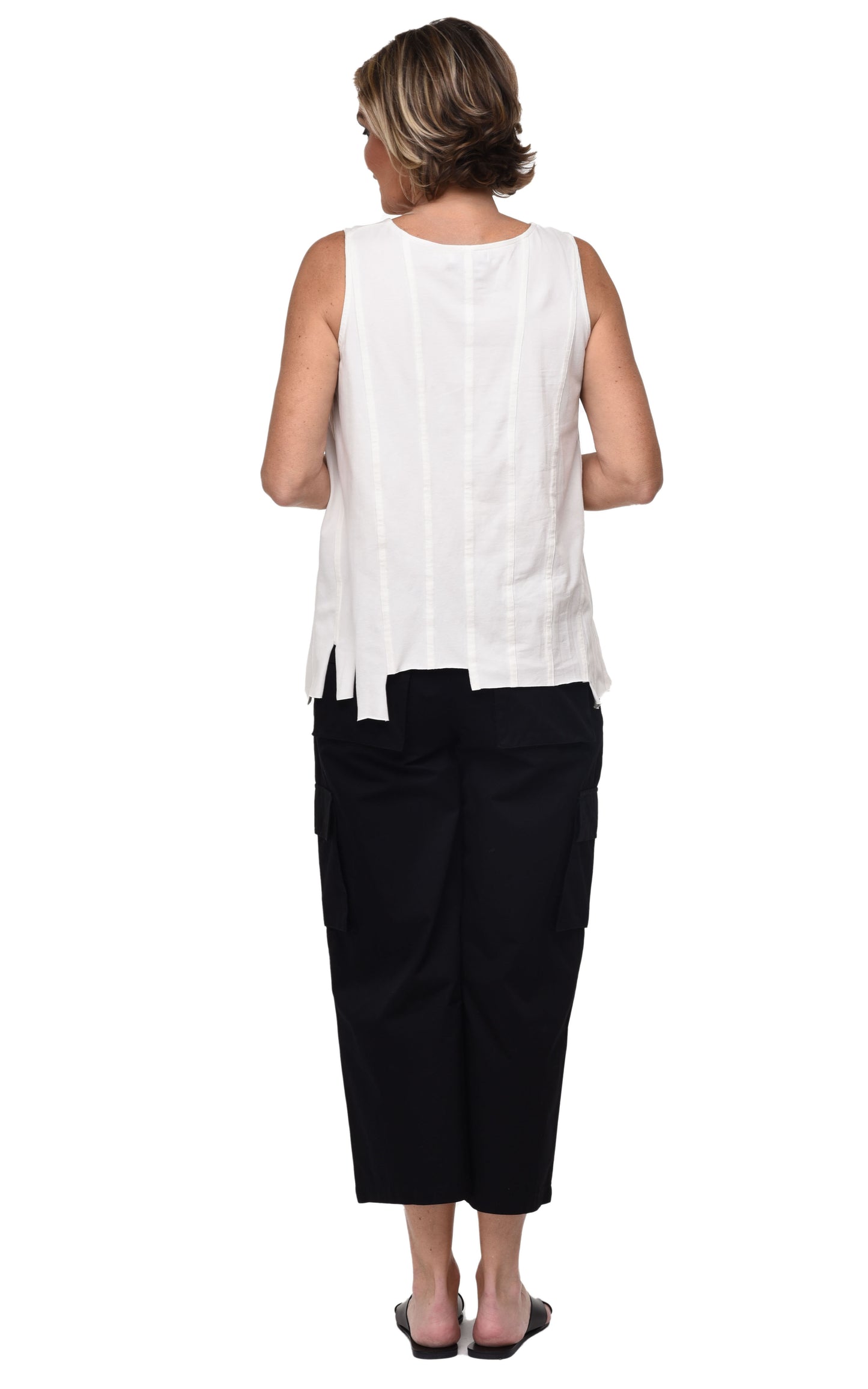 FINAL SALE L136 Marissa Tank in White*