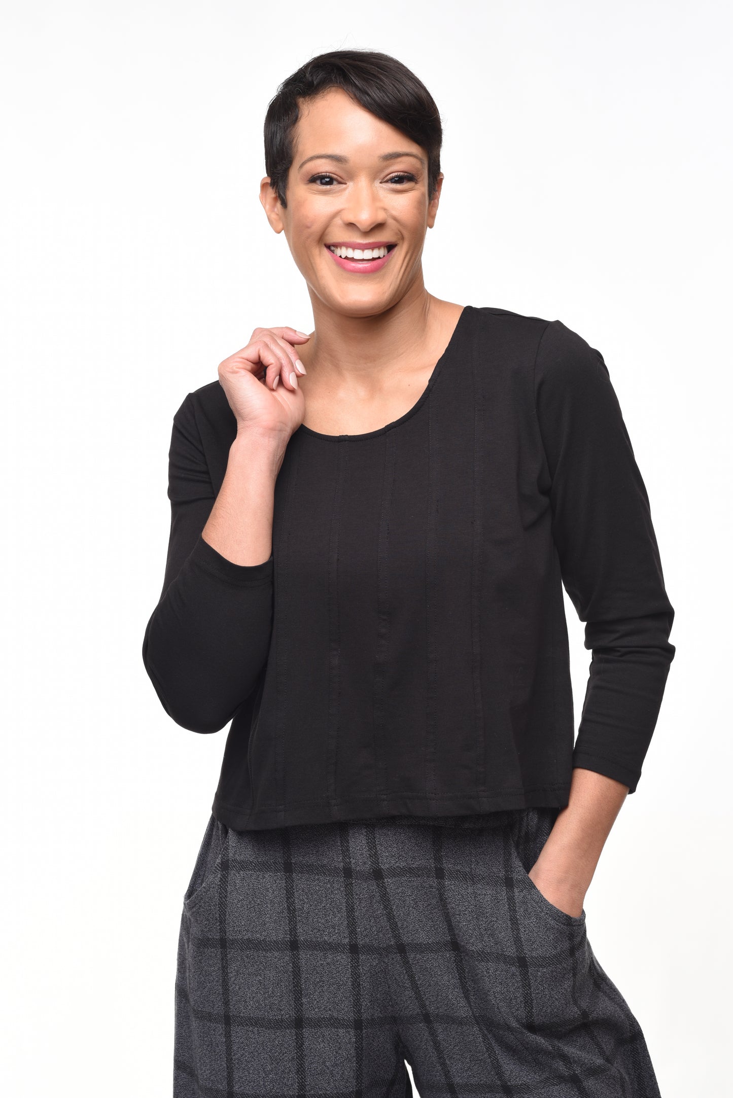 FINAL SALE L173 Wren Top in Black*