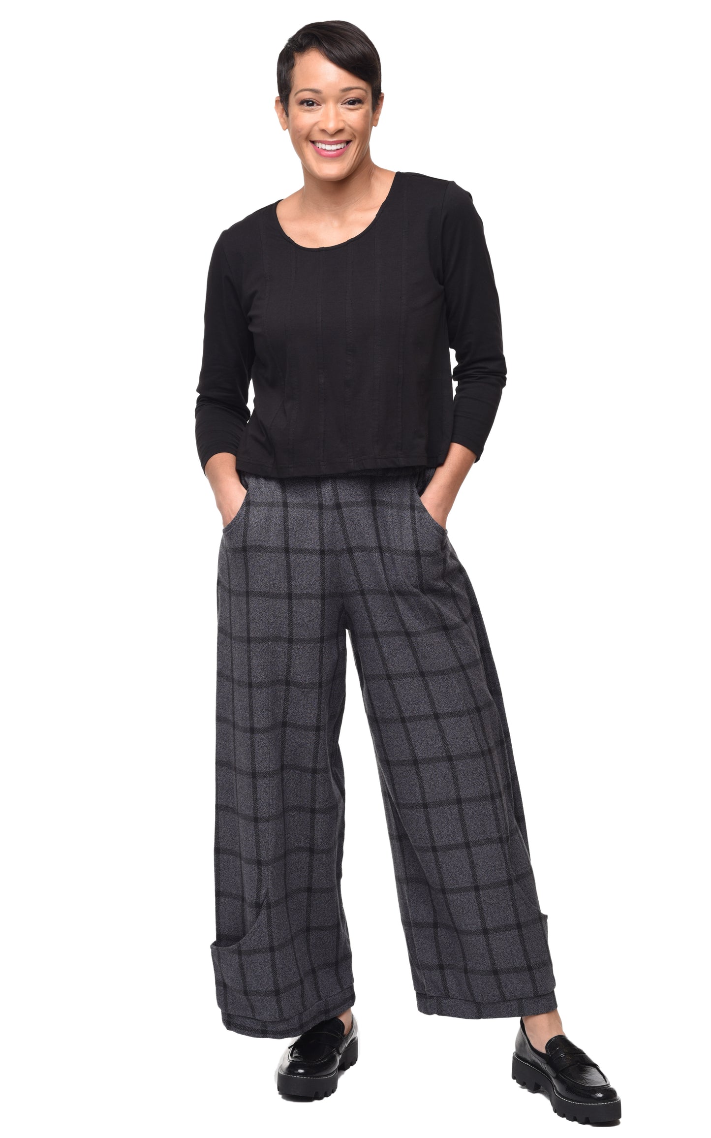 FINAL SALE CV1146 Kylian Pant in Nottingham Boucle*
