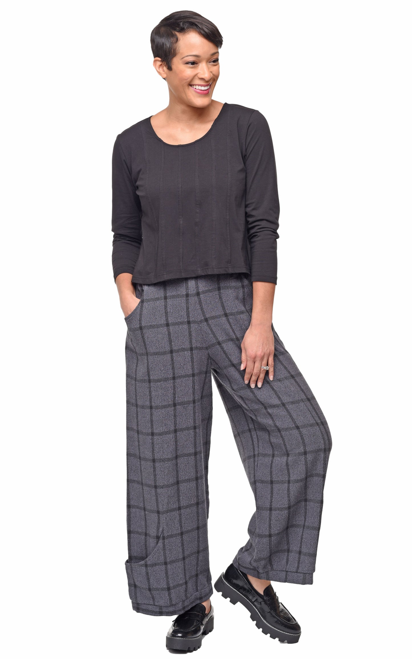 FINAL SALE CV1146 Kylian Pant in Nottingham Boucle*