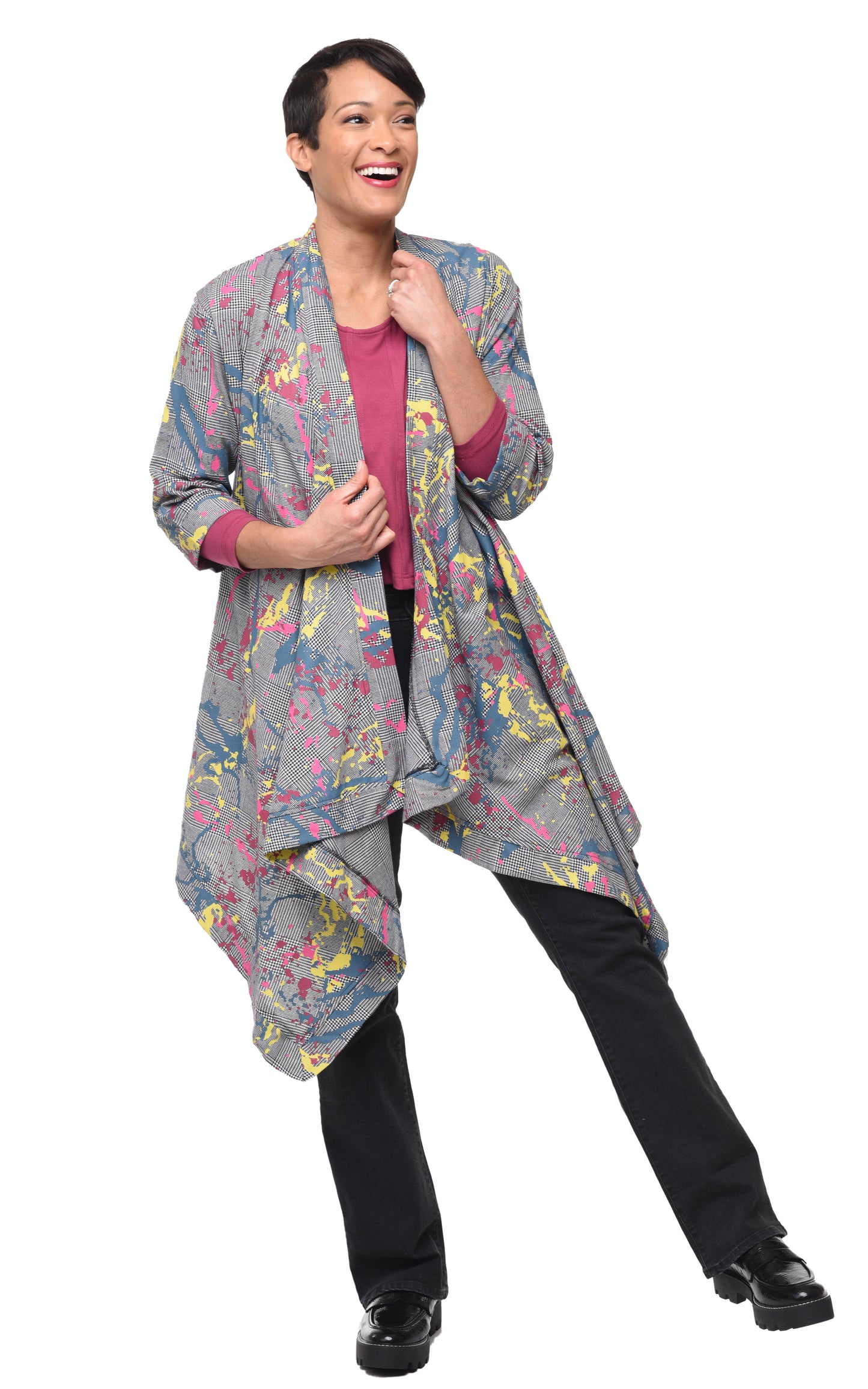 FINAL SALE SDC517 Cheyenne Cardigan in Graffiti Avalon*