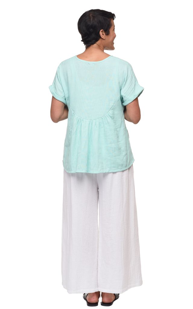 FINAL SALE VCG655 Destination Top in Aqua*