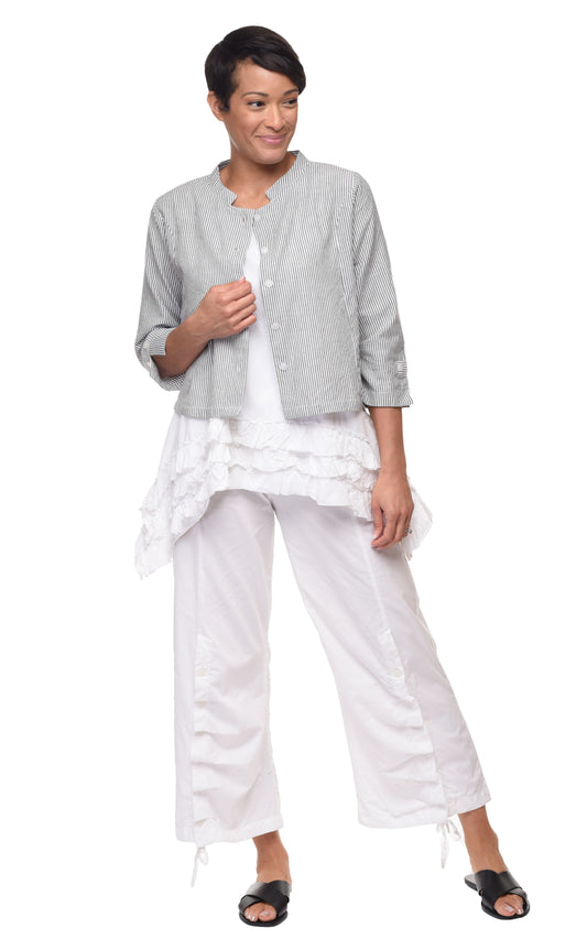 CV13 Dakota Jacket Top in Ticking Stripe*