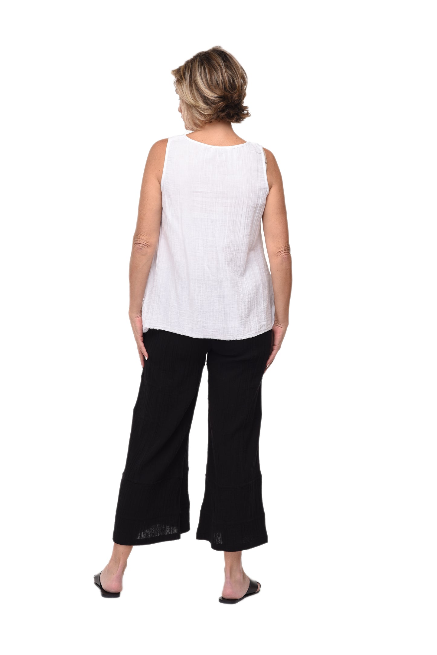 FINAL SALE VCG526 Lissa Tank in White*
