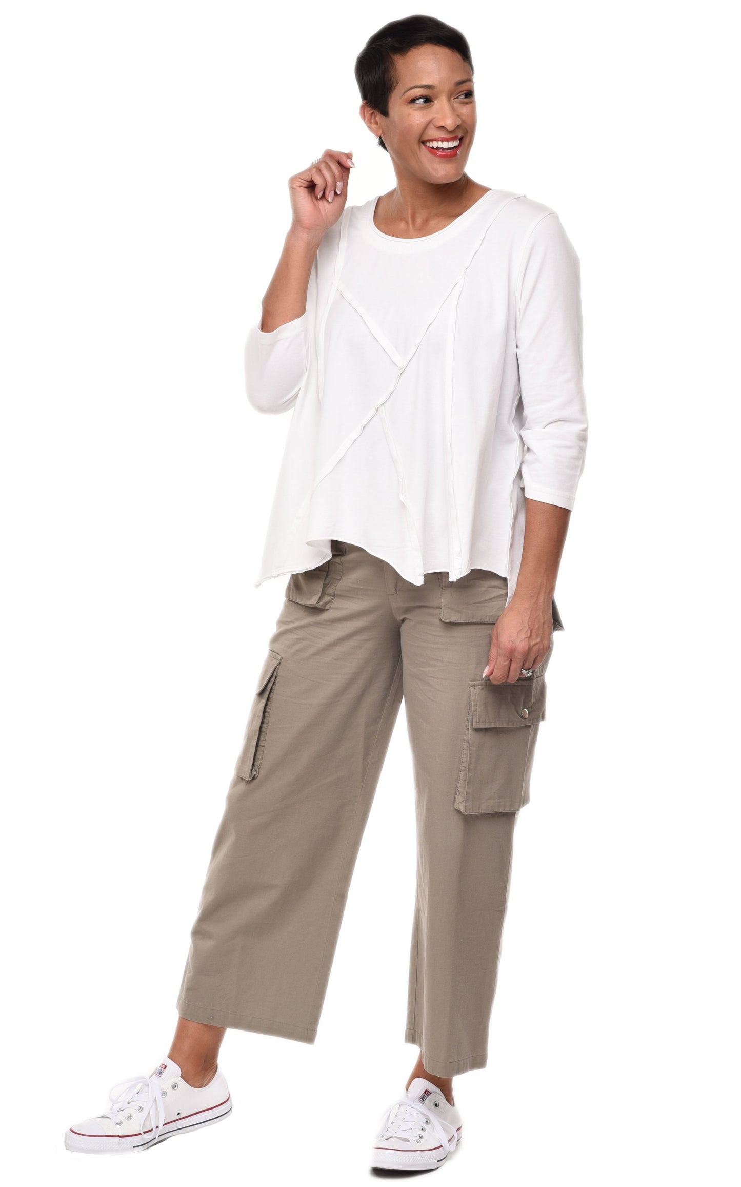 FINAL SALE L130 Lindsay Pullover in White*