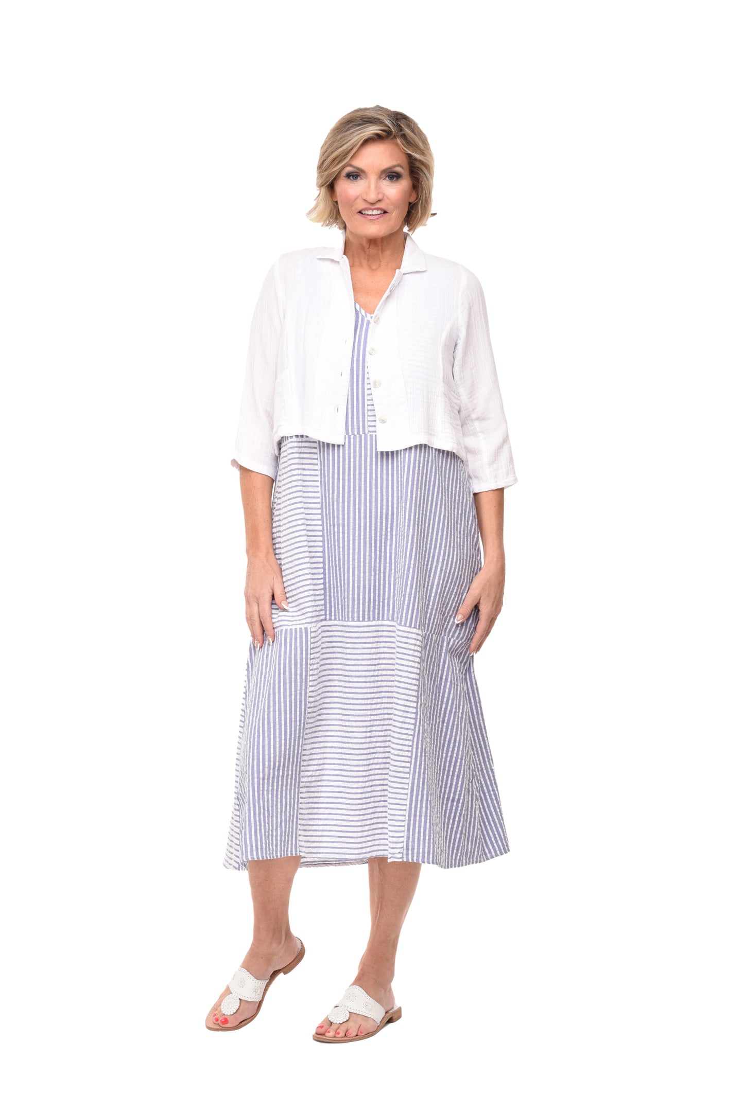 VCG503 Parker Jacket Top in White*