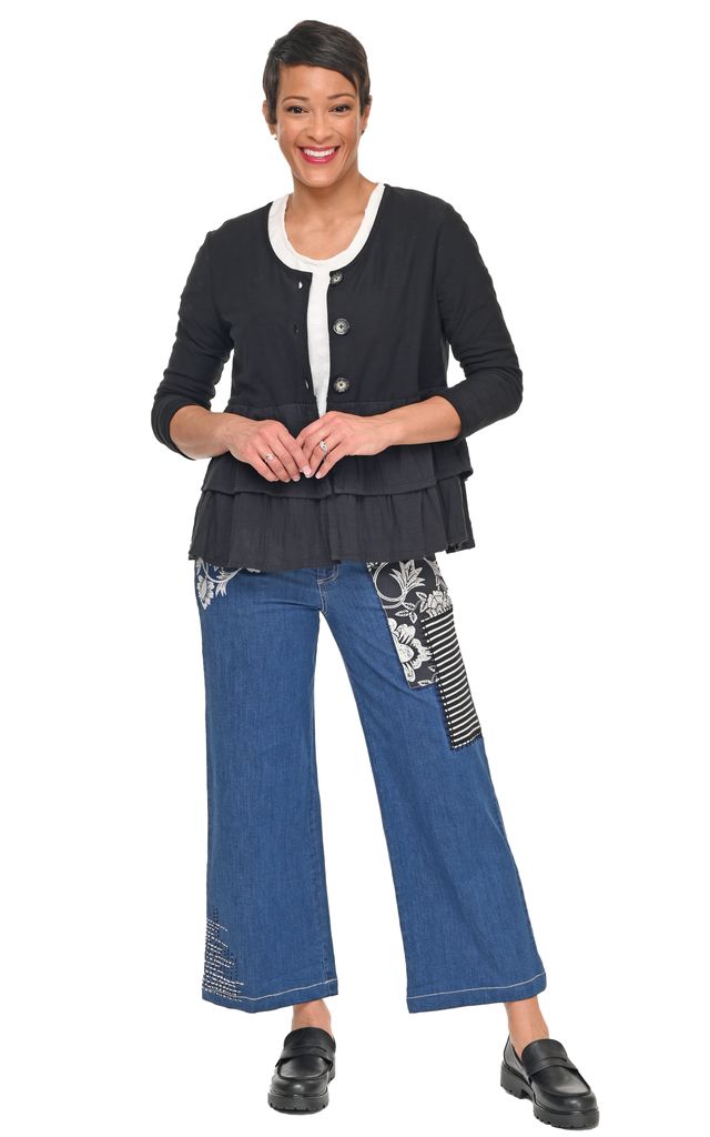 D517 Wylie Denim Pant with Harvest Floral*