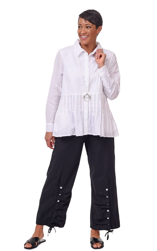 FINAL SALE CV1158 Gala Blouse in White*