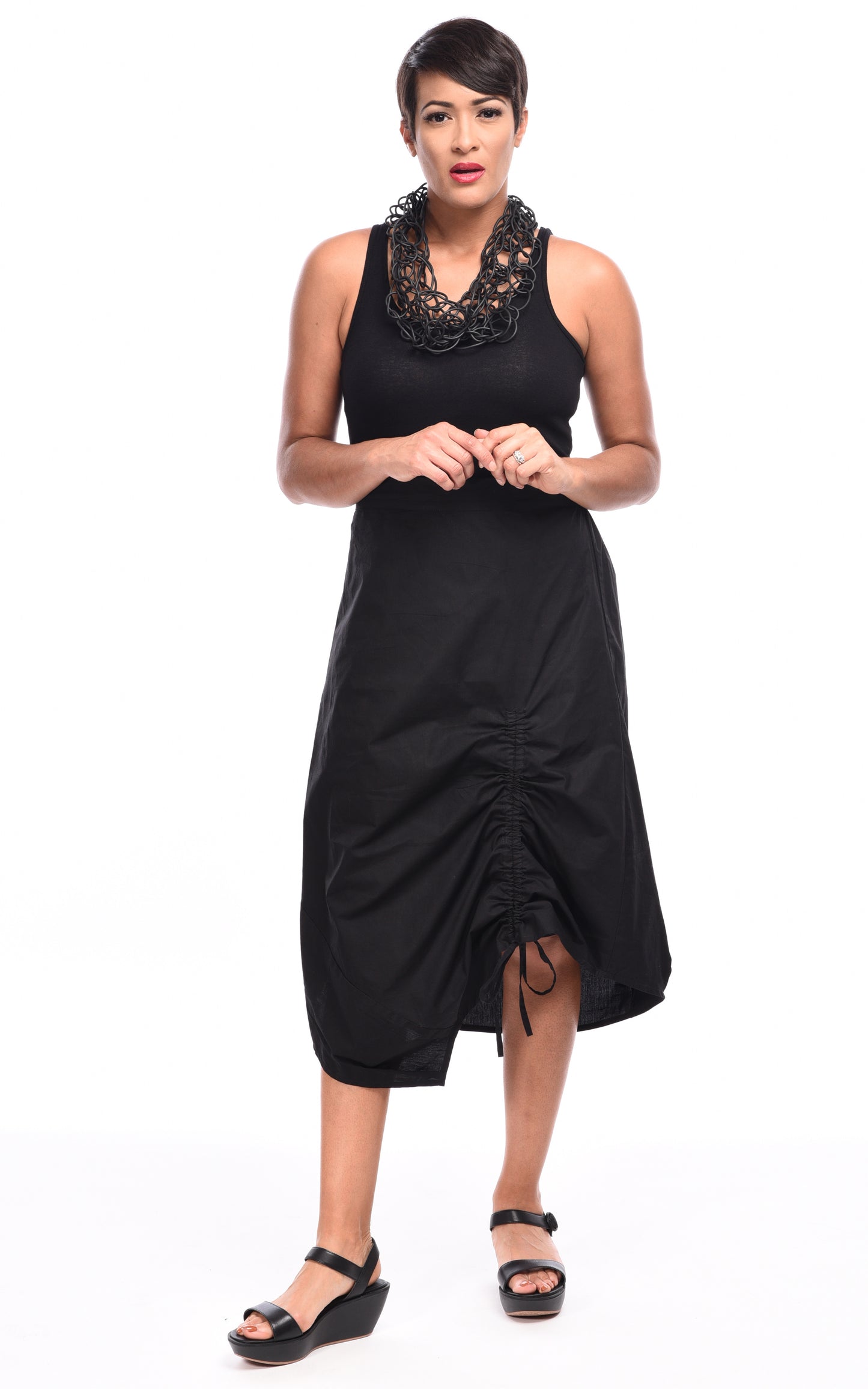 FINAL SALE SDC234 Ainsley Skirt in Black by Snapdragon & Twig*