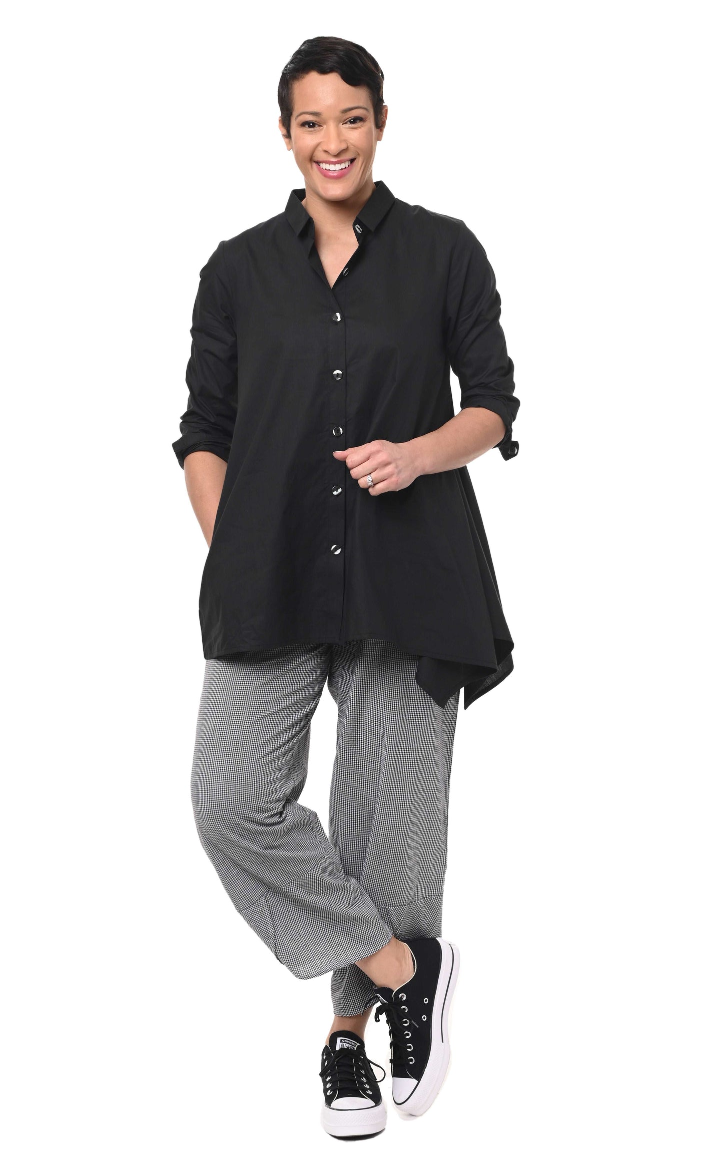 CV323 Ariana Pant in Noir Check*