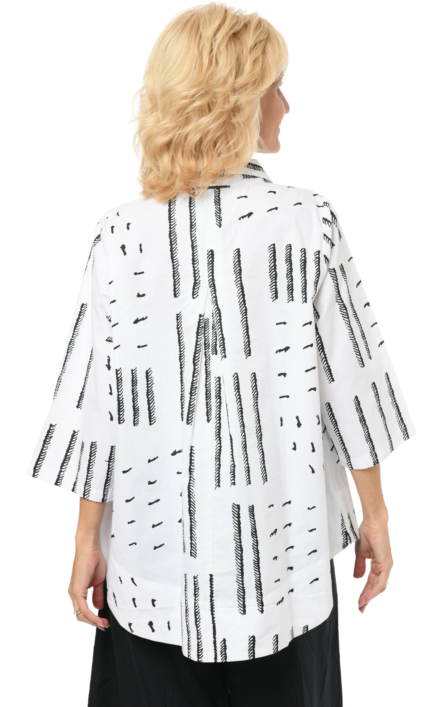 FINAL SALE SDC334 Alice Button Down in White Sand Dunes*