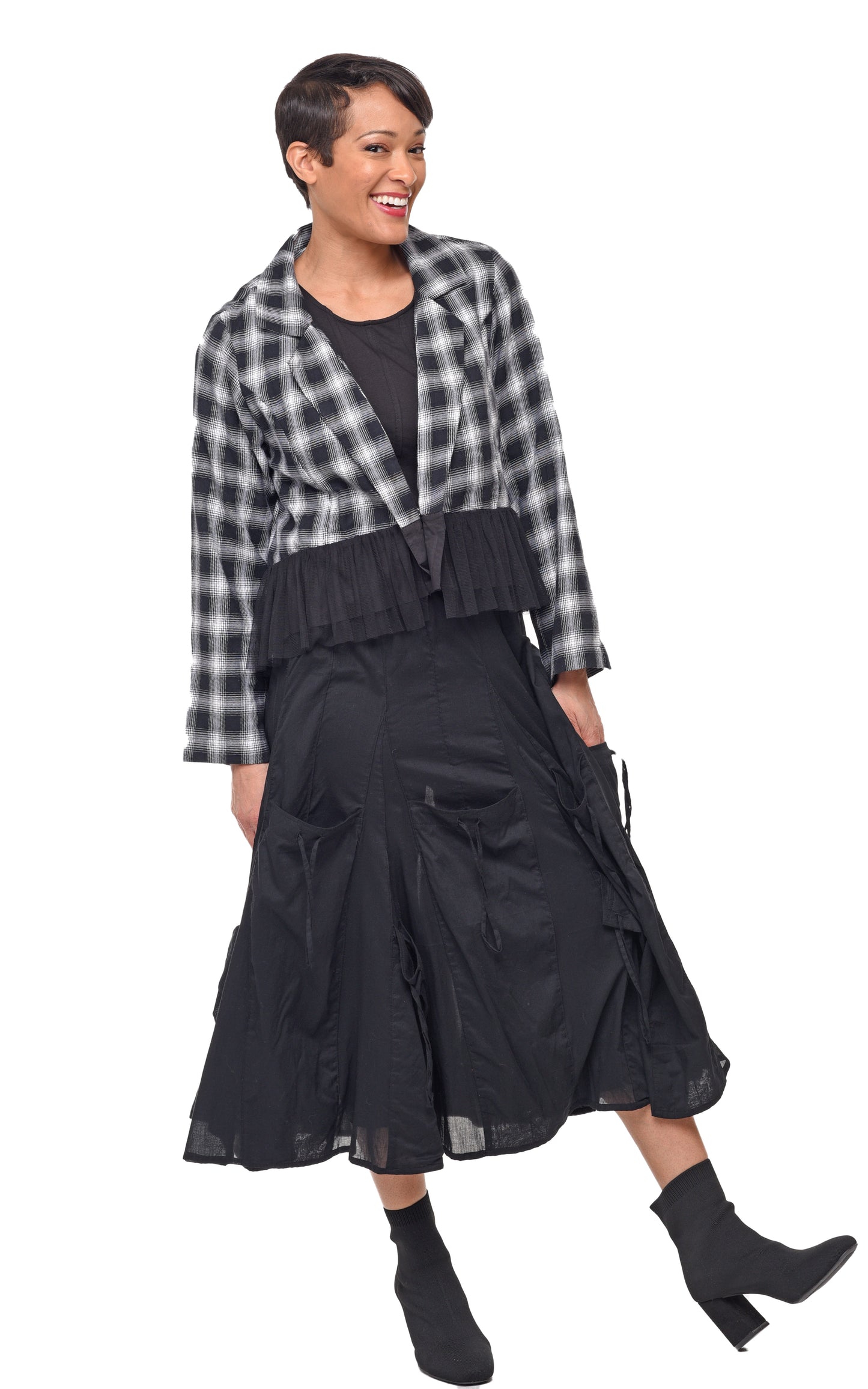 FINAL SALE SDC446 Julianna Jacket in Blake Plaid*