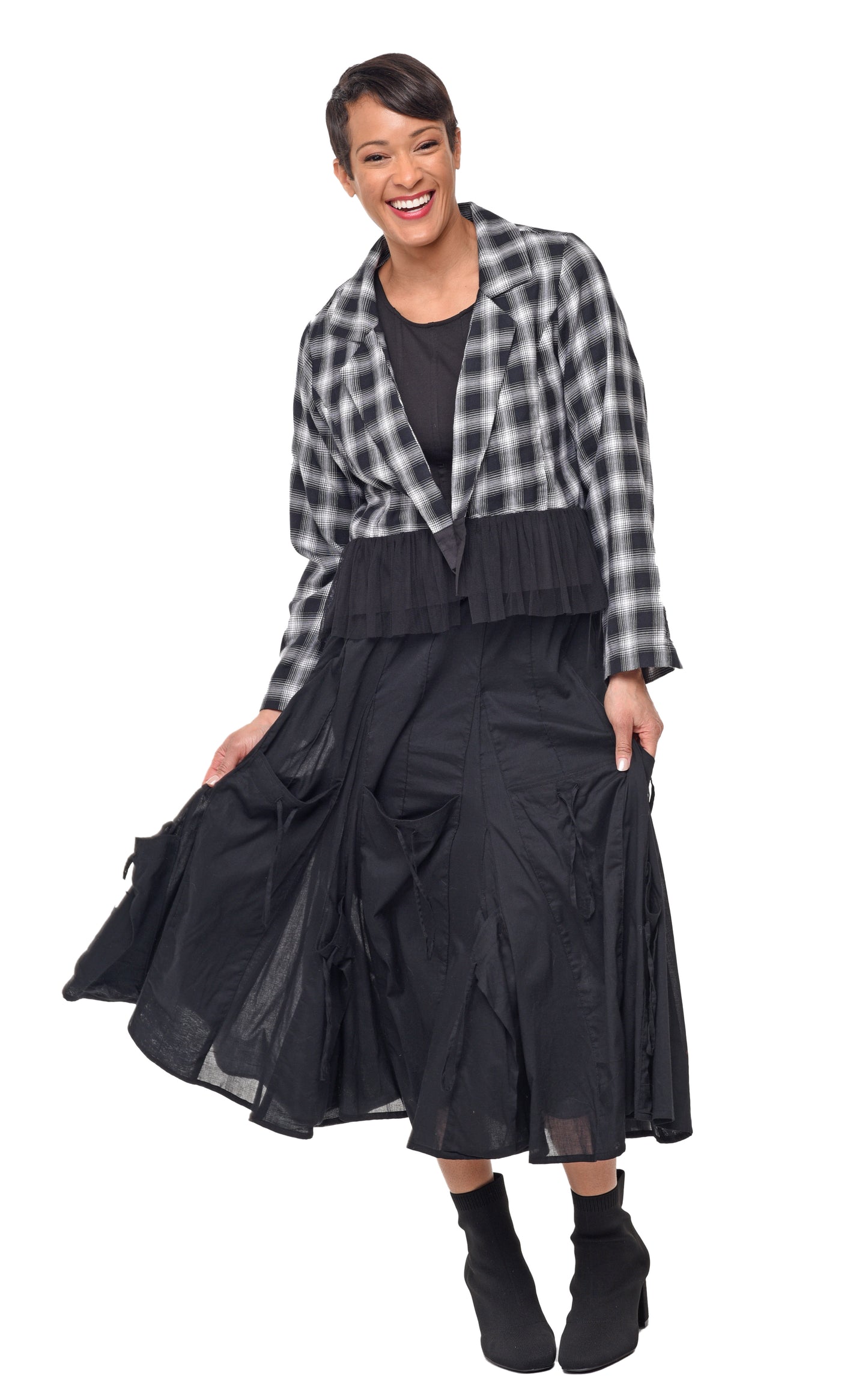 FINAL SALE SDC446 Julianna Jacket in Blake Plaid*