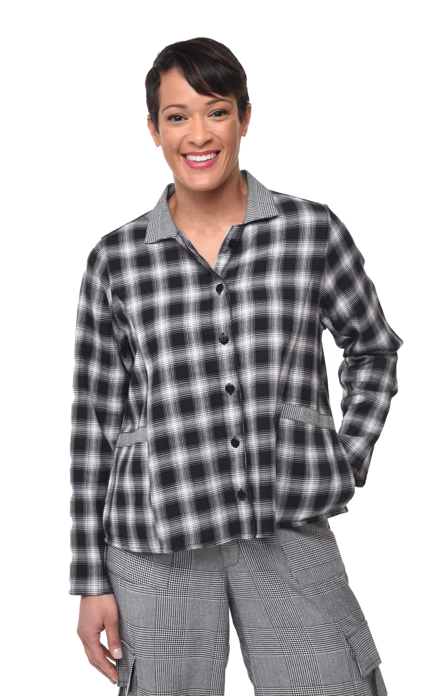 FINAL SALE SDC447 Louise Jacket in Blake Plaid*