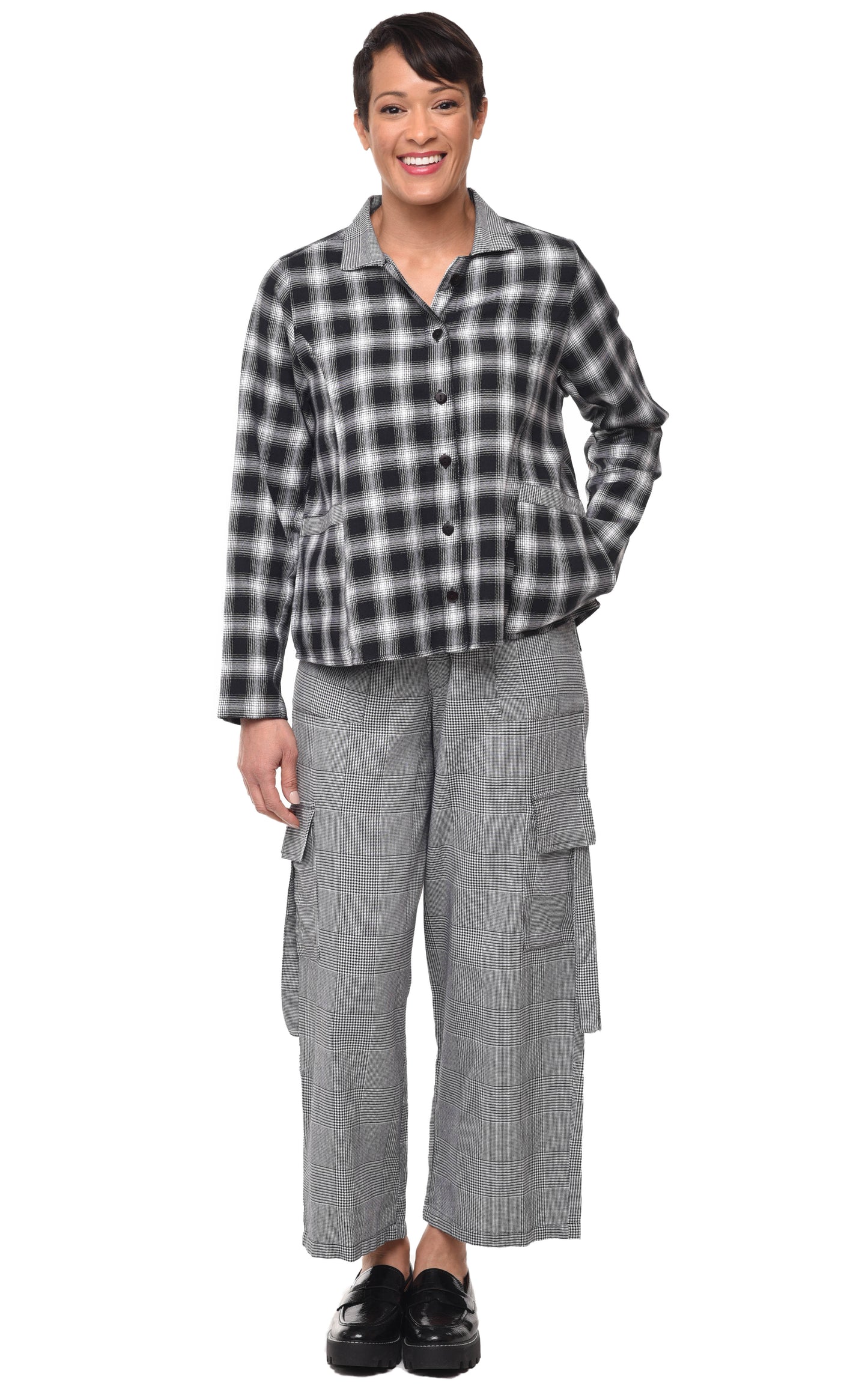 FINAL SALE SDC447 Louise Jacket in Blake Plaid*