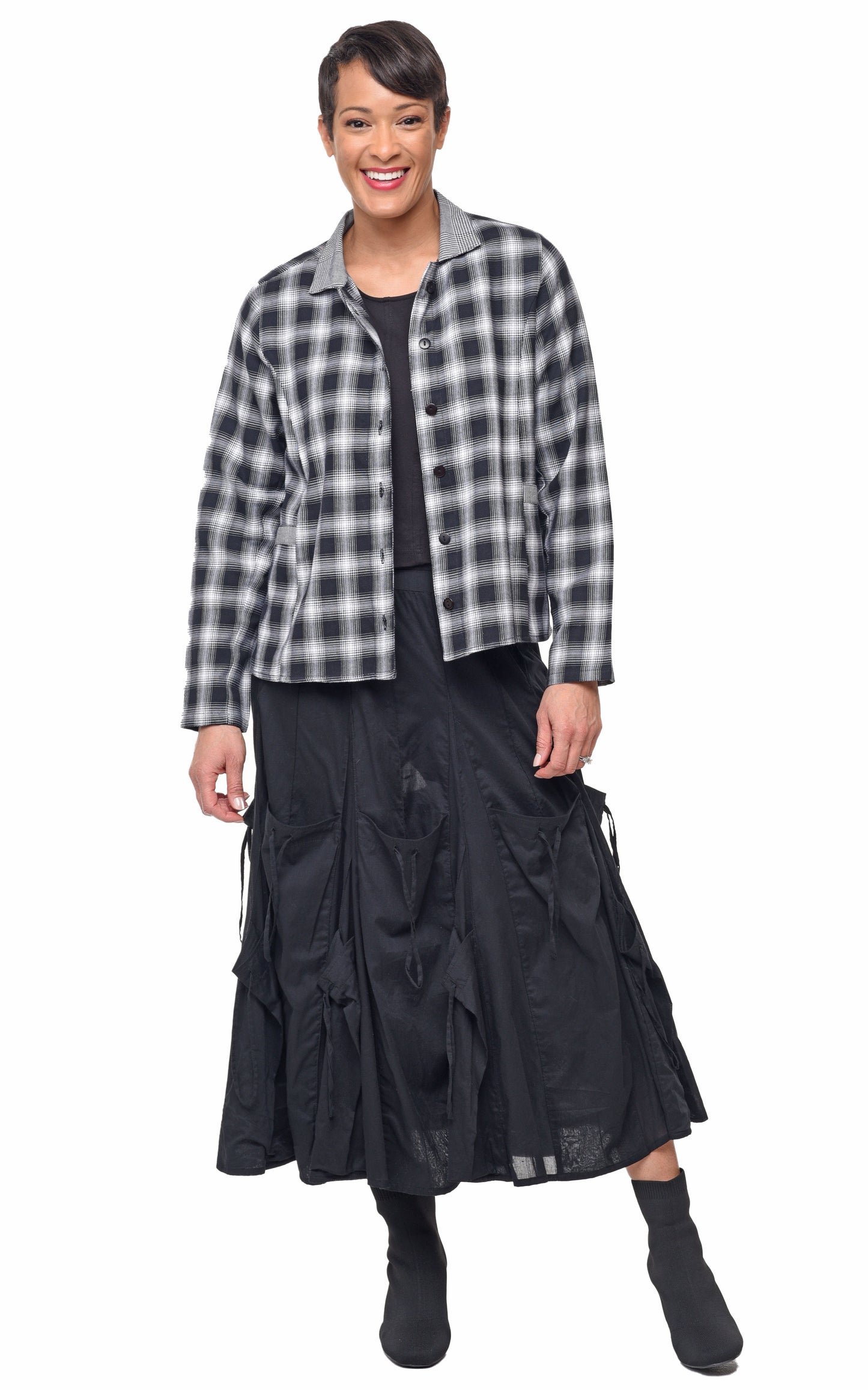 FINAL SALE SDC447 Louise Jacket in Blake Plaid*