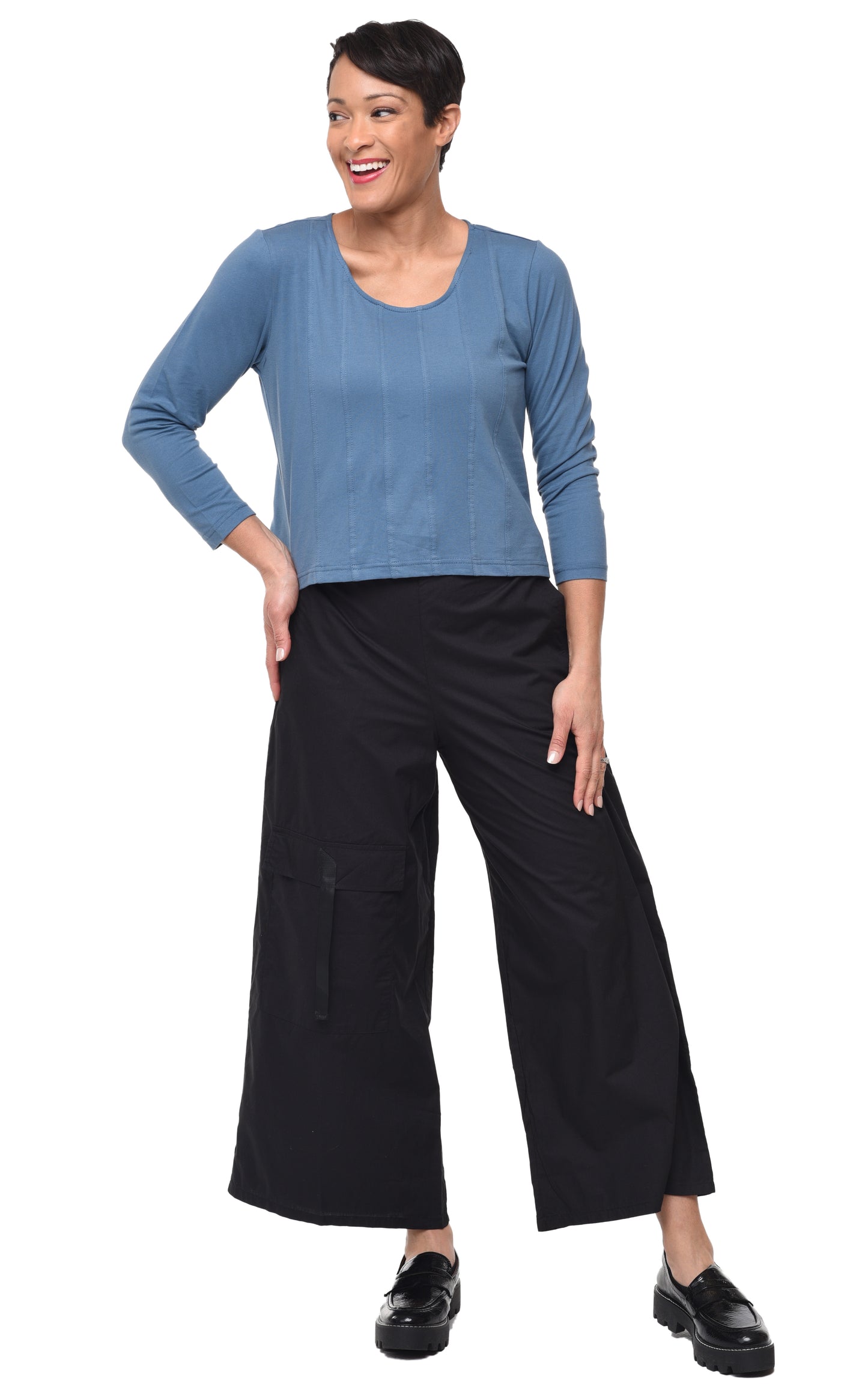 FINAL SALE L173 Wren Top in Mallard Blue*
