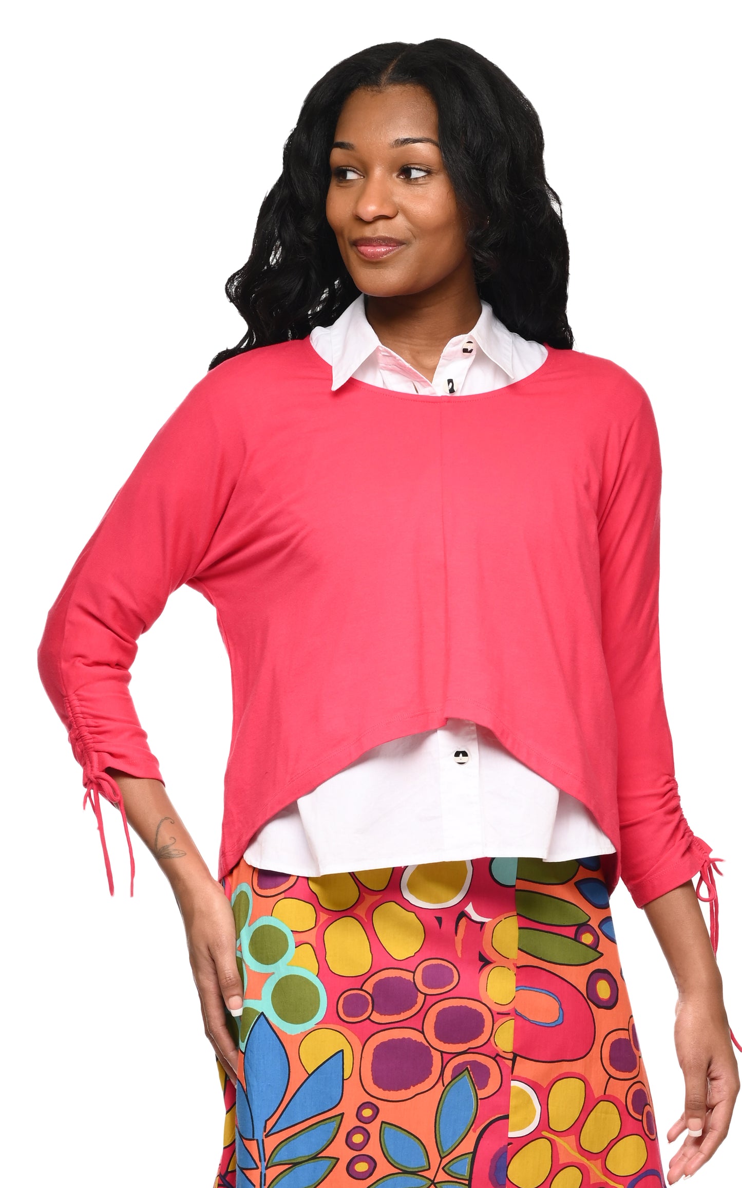 FINAL SALE SDM157 Nova Pullover in Carmine*