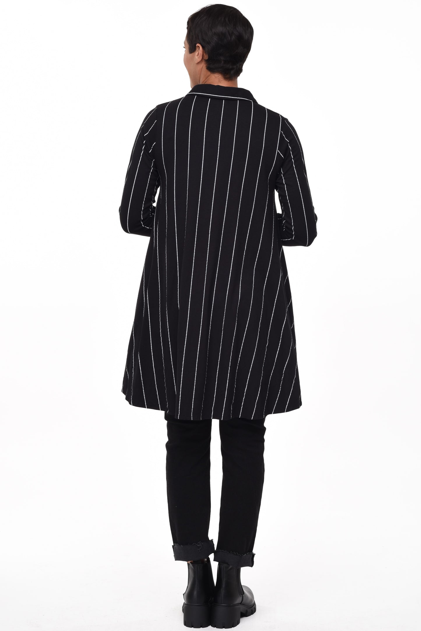 FINAL SALE SDM580 Lauryn in Black Metro Stripe*