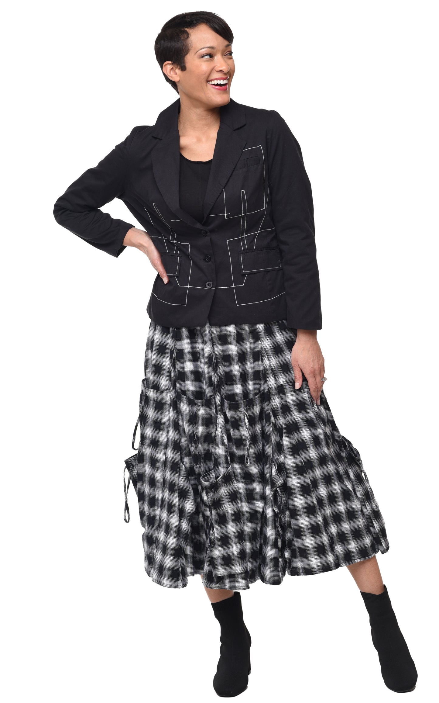CV101 Alexus Skirt in Blake Plaid*