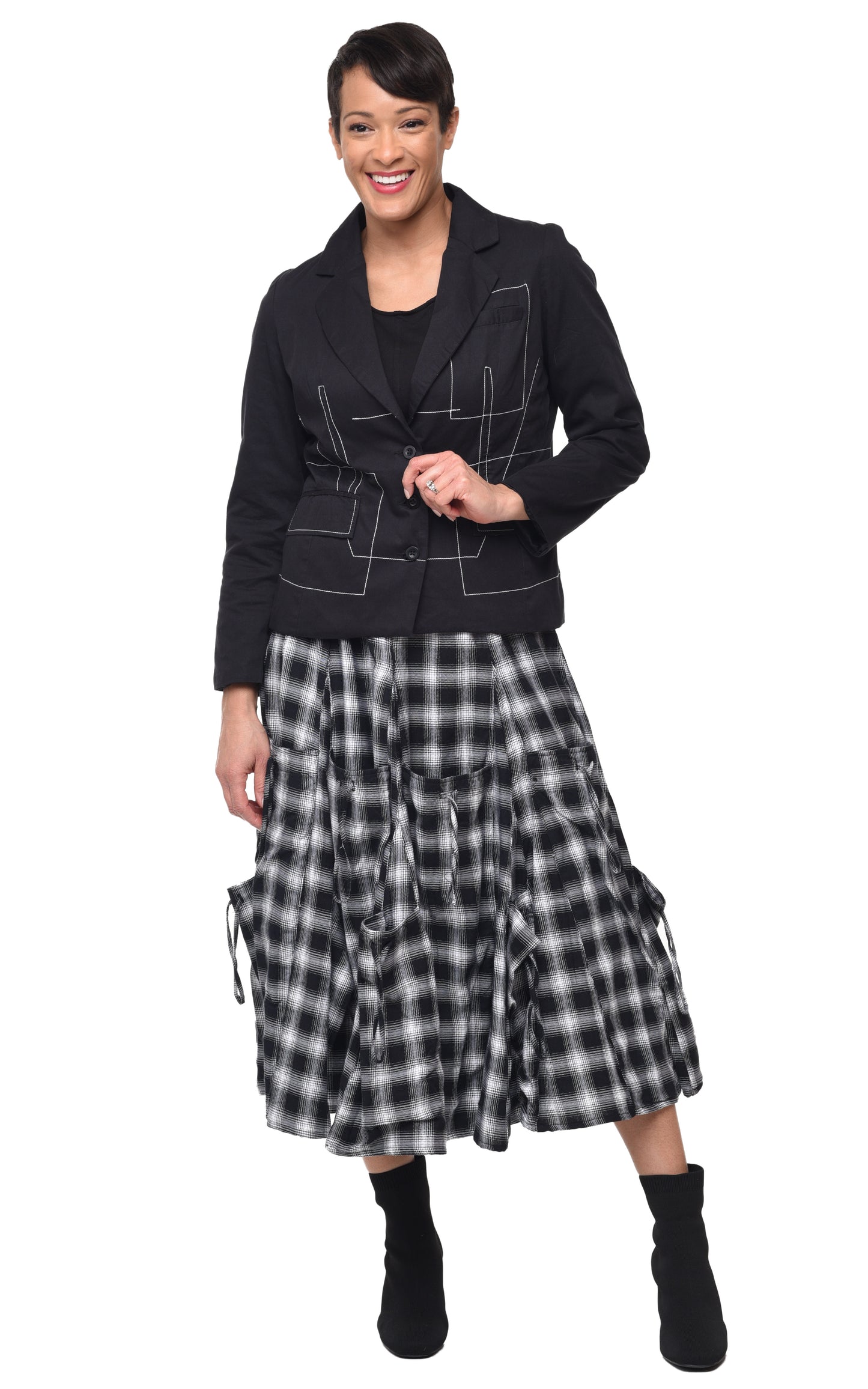 CV101 Alexus Skirt in Blake Plaid*
