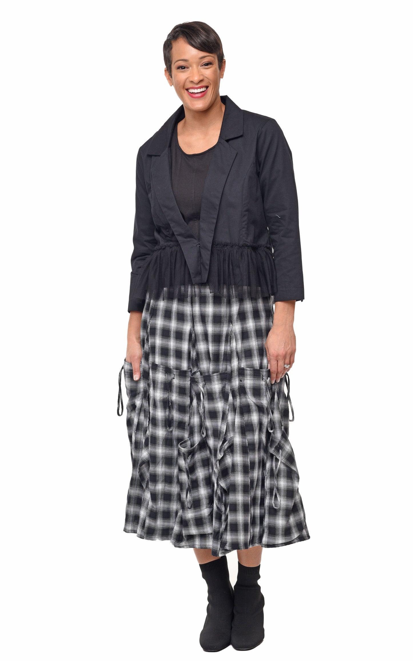 CV101 Alexus Skirt in Blake Plaid*
