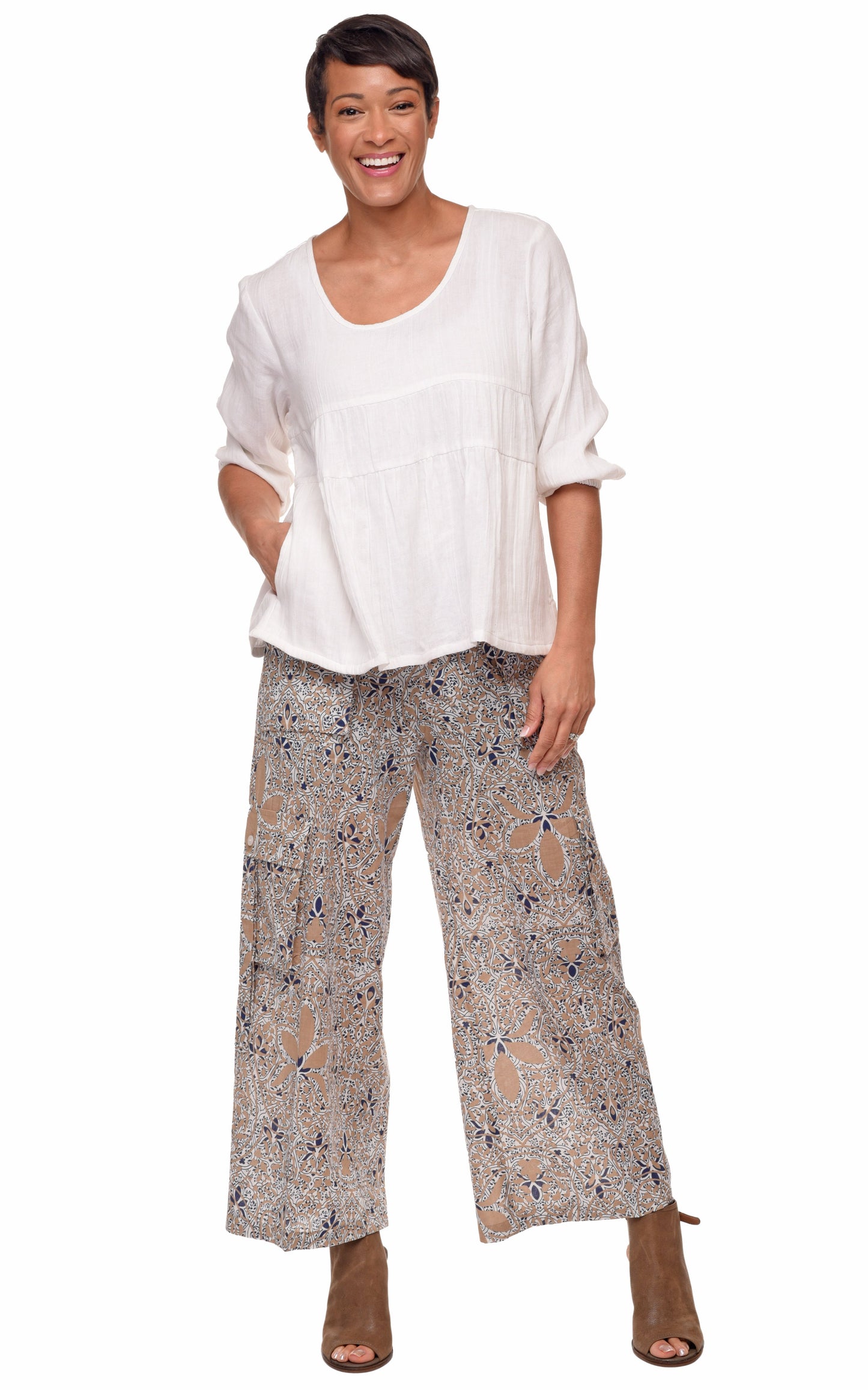 VCG645 Dove top in White*