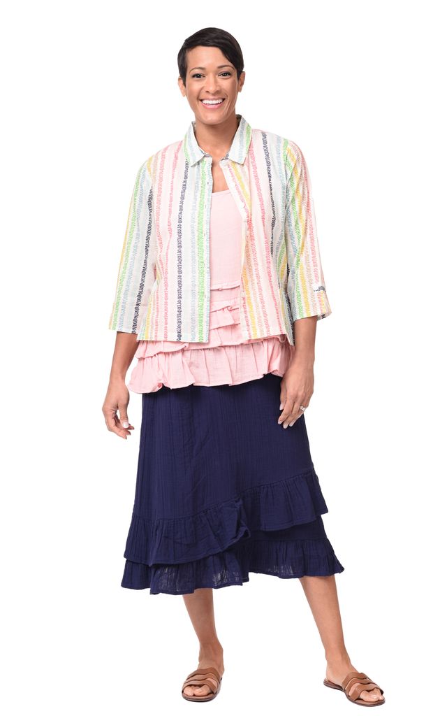 FINAL SALE VCG652 Erika Skirt in Navy*