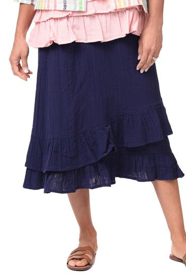 FINAL SALE VCG652 Erika Skirt in Navy*
