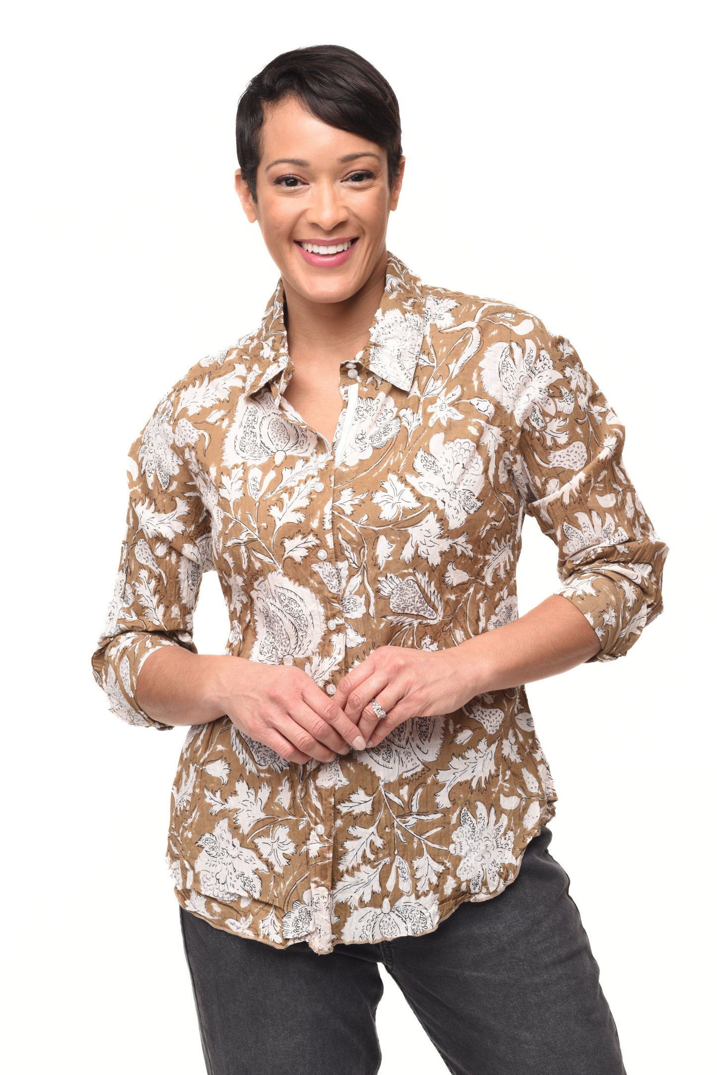 CV1087 Gretchen Button Down in Nehru*