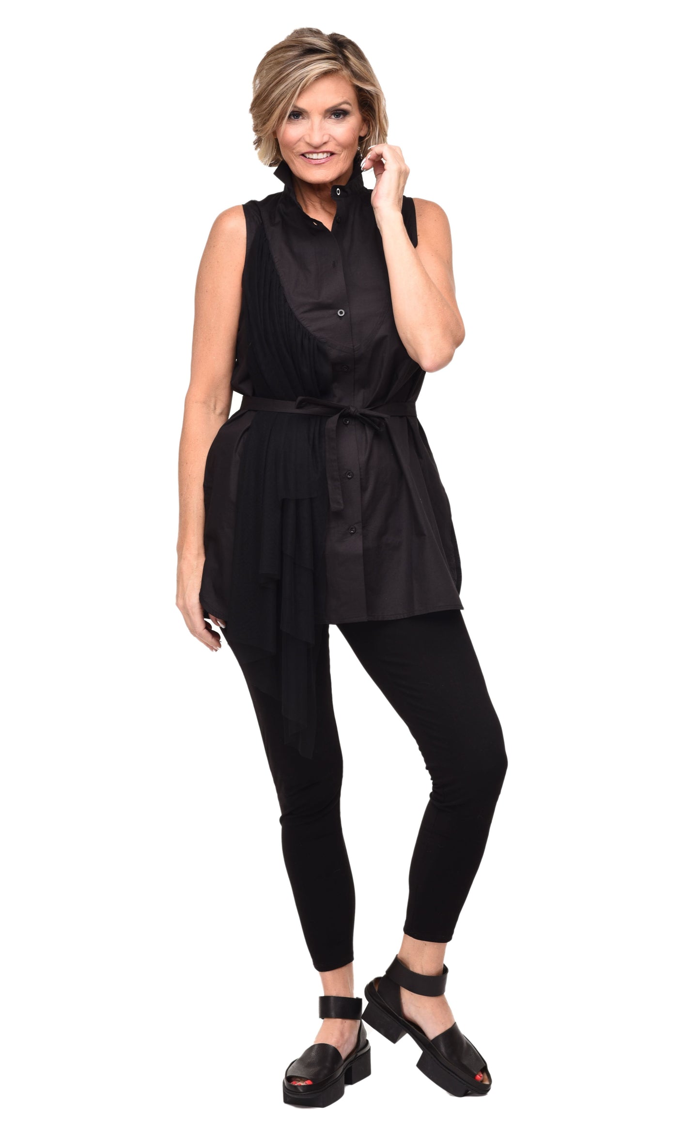FINAL SALE M200 Peyton Top in Black*