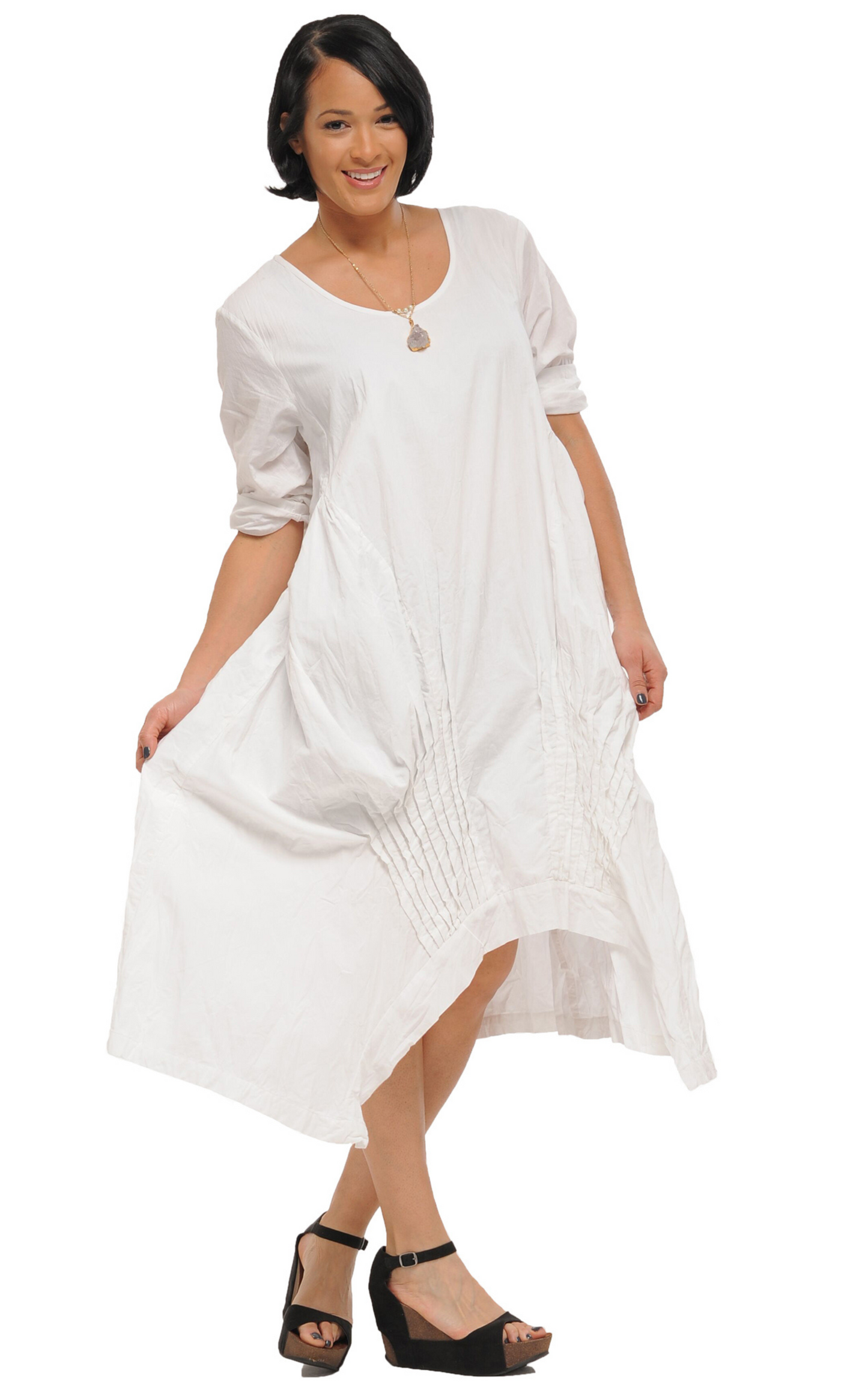 FINAL SALE CV49 Lexi Dress in White*