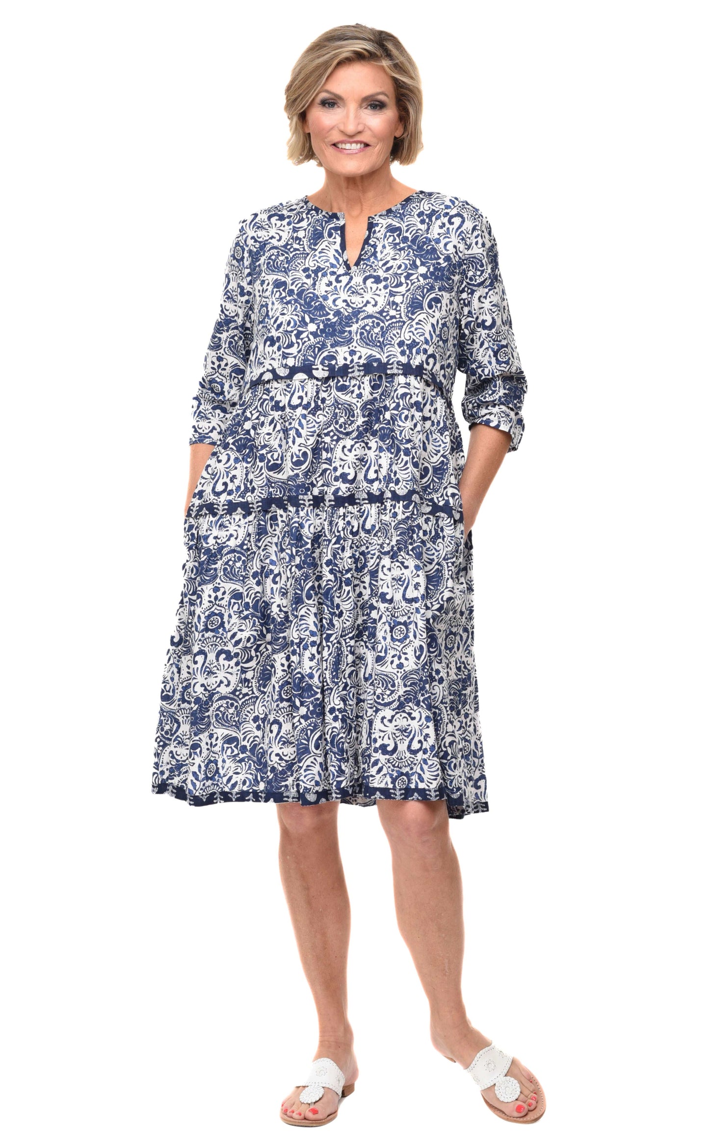 FINAL SALE CV1109 Hayley Dress in Huron*