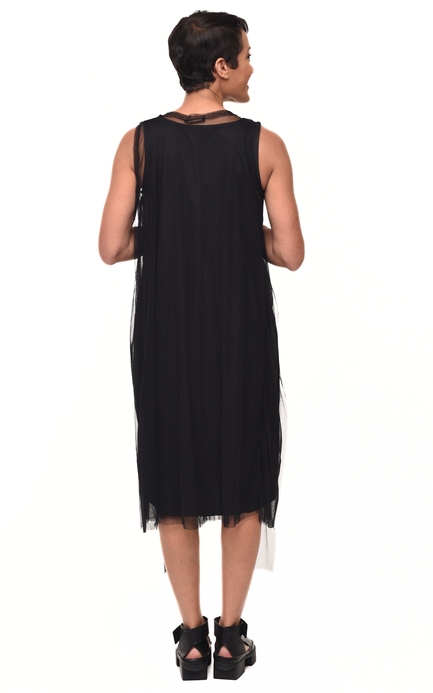 FINAL SALE M201 Martine Dress in Black with Liner*