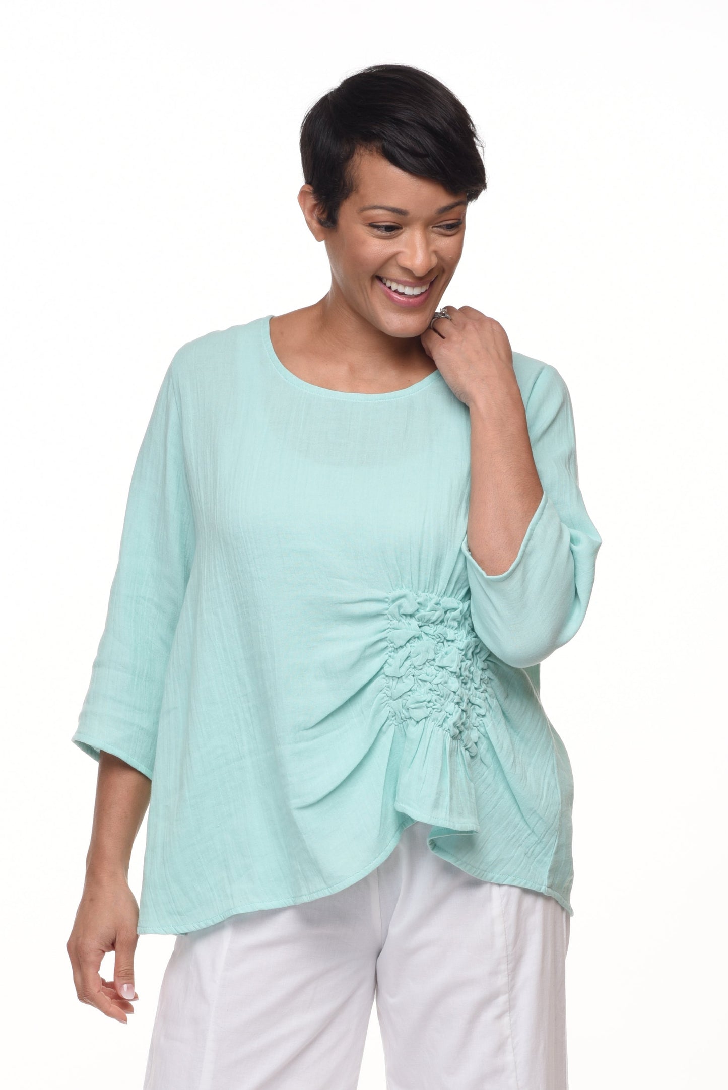 VCG365 Olga Top in Aqua*