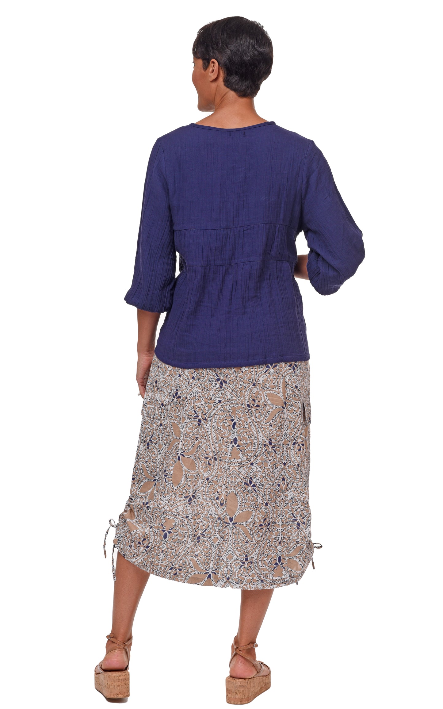 FINAL SALE VCG645 Dove top in Navy*