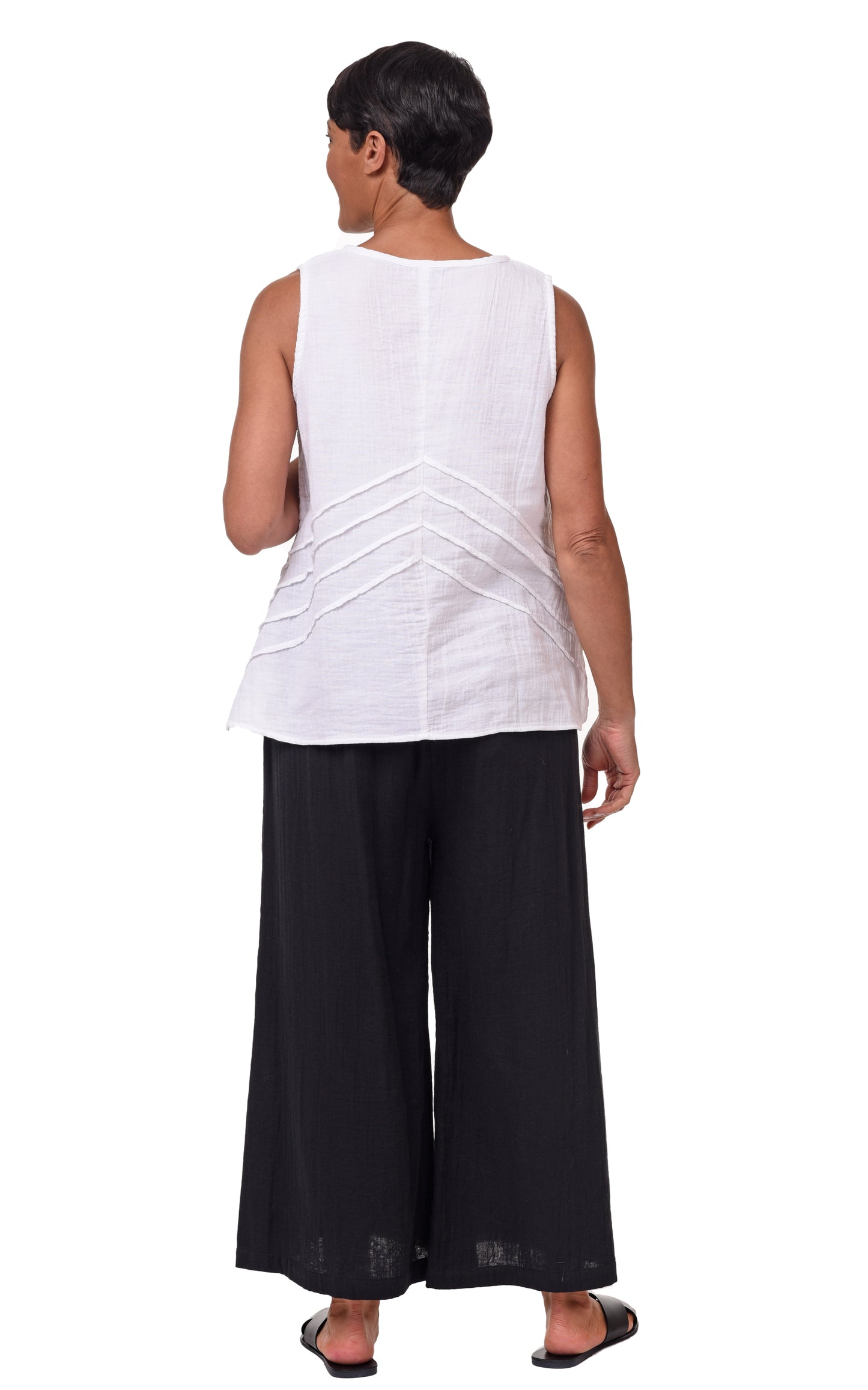 VCG115 Palazzo Pant in Black