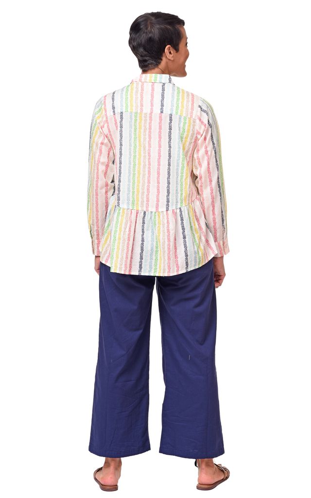 FINAL SALE CV734 Prairie Blouse in Leaf Vine*