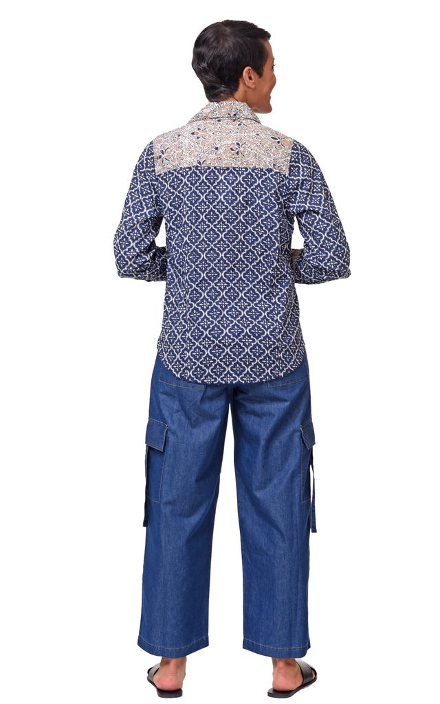 FINAL SALE CV1087 Gretchen Button Down in Tile*