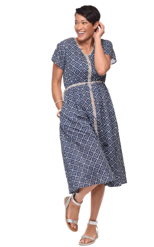 CV1167 Fulton Dress in Tile